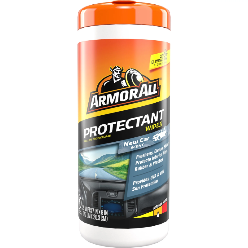 Singapore in stock /Armor All Car Interior Protectant Wipes in New Car Scent, 25 Count
